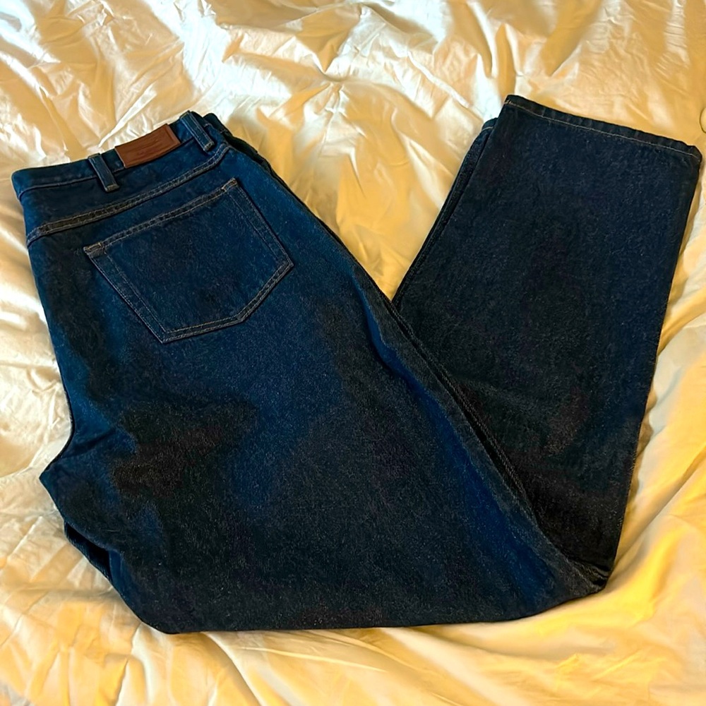 L.L. Bean Men Classic Blue Denim Jeans. Natural Fit.